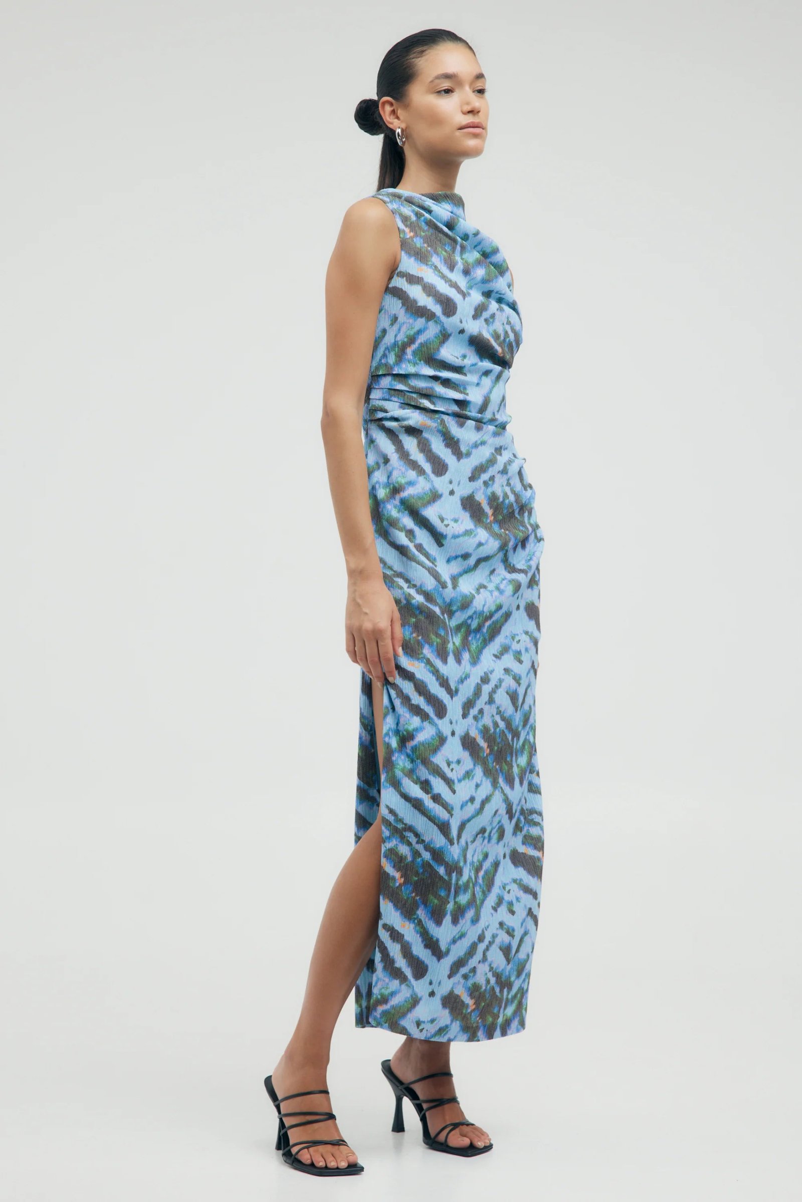 THIRD FORM ELECTRIC TUCKED MAXI TANK DRESS - TIE DYE photo 2