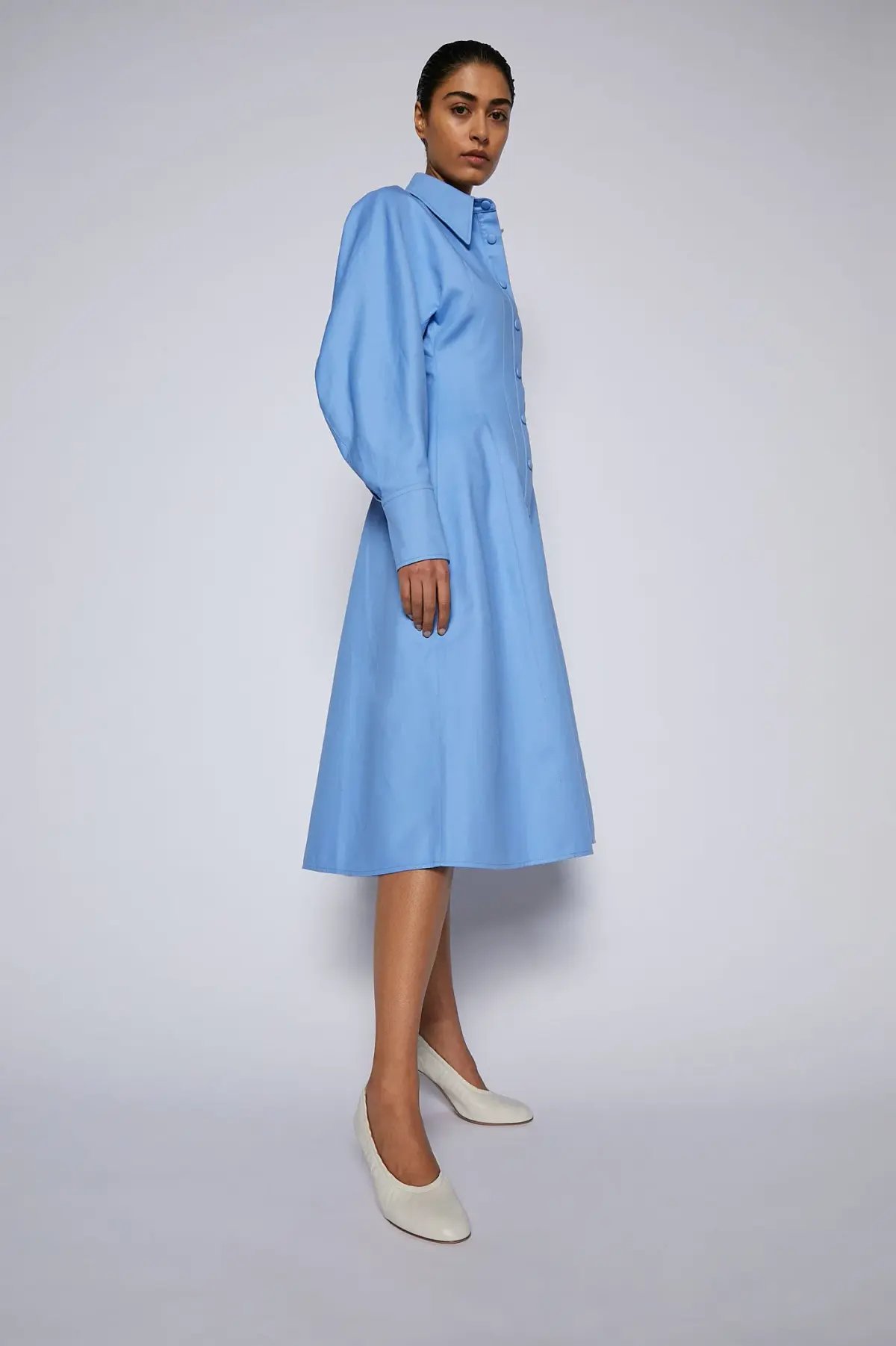 Scanlan Theodore Double Cotton Dress Blue Size AU 8 photo 2