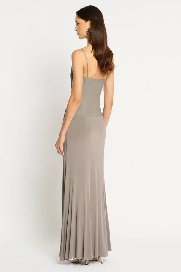 Sass & Bide On Your Mind Maxi Dress Soft Taupe Size 8 photo 5
