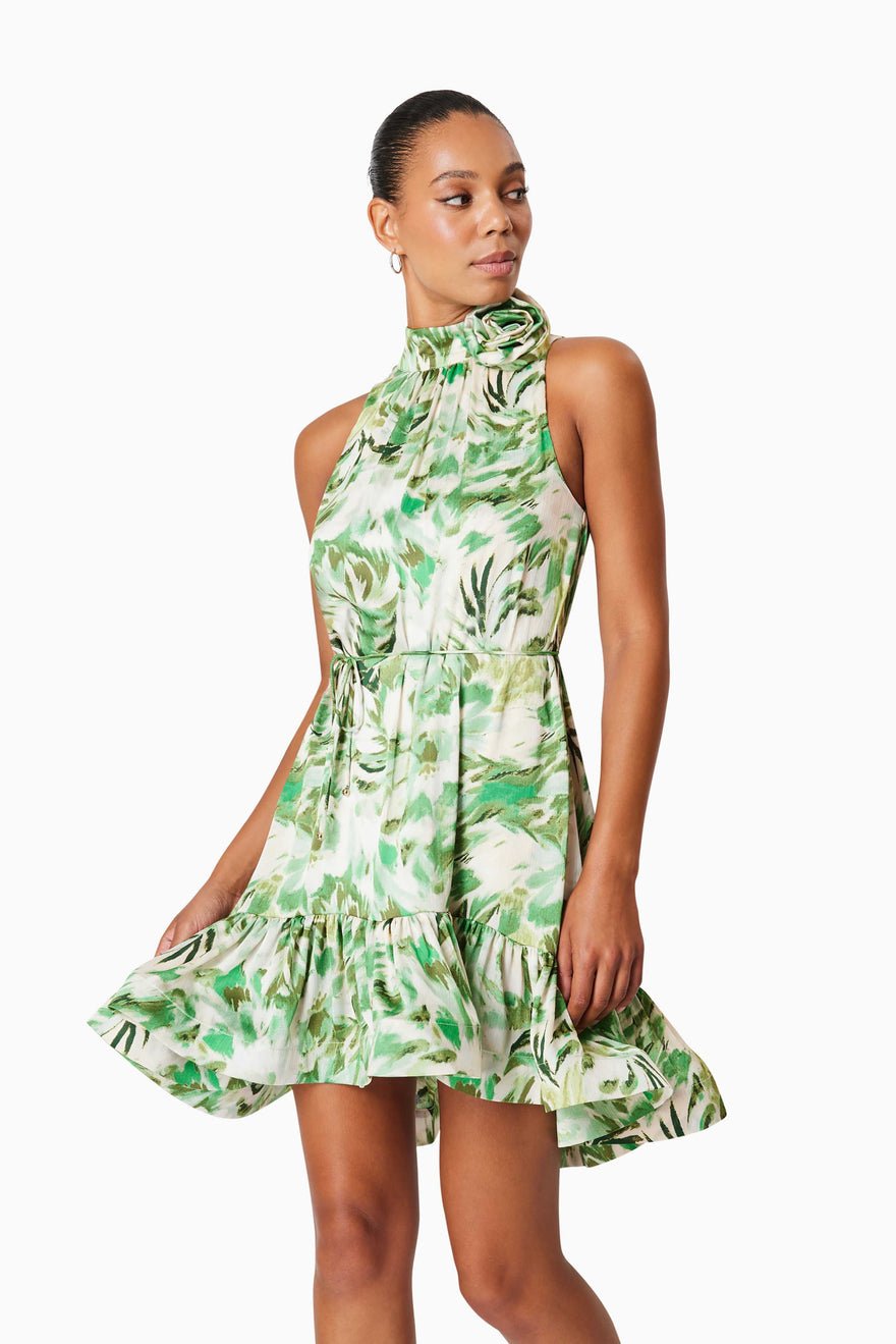 Elliatt Georgia Day Dress - Green Multi photo 3