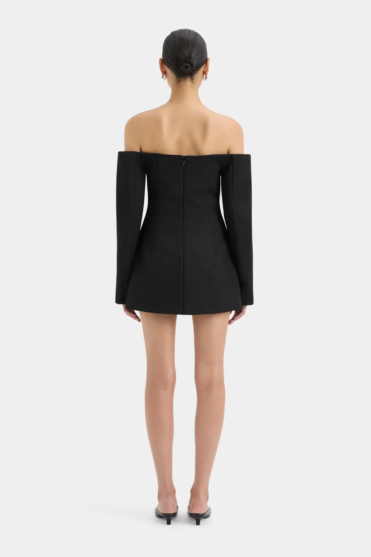 Sir the Label Sandrine Tailored Mini Dress in Black Size 10 photo 3