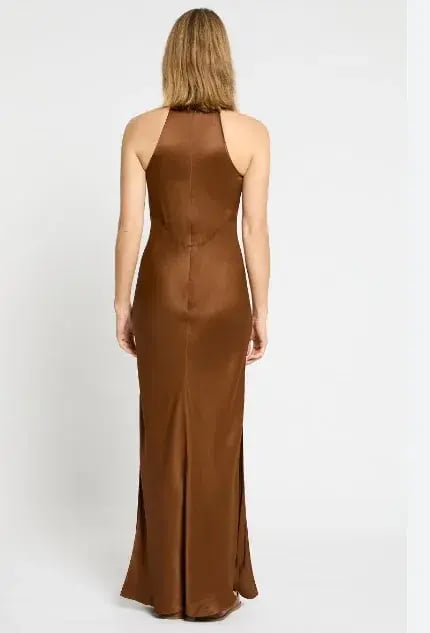 Sass & Bide Occasional Mix Dress Brown Size 16 photo 2