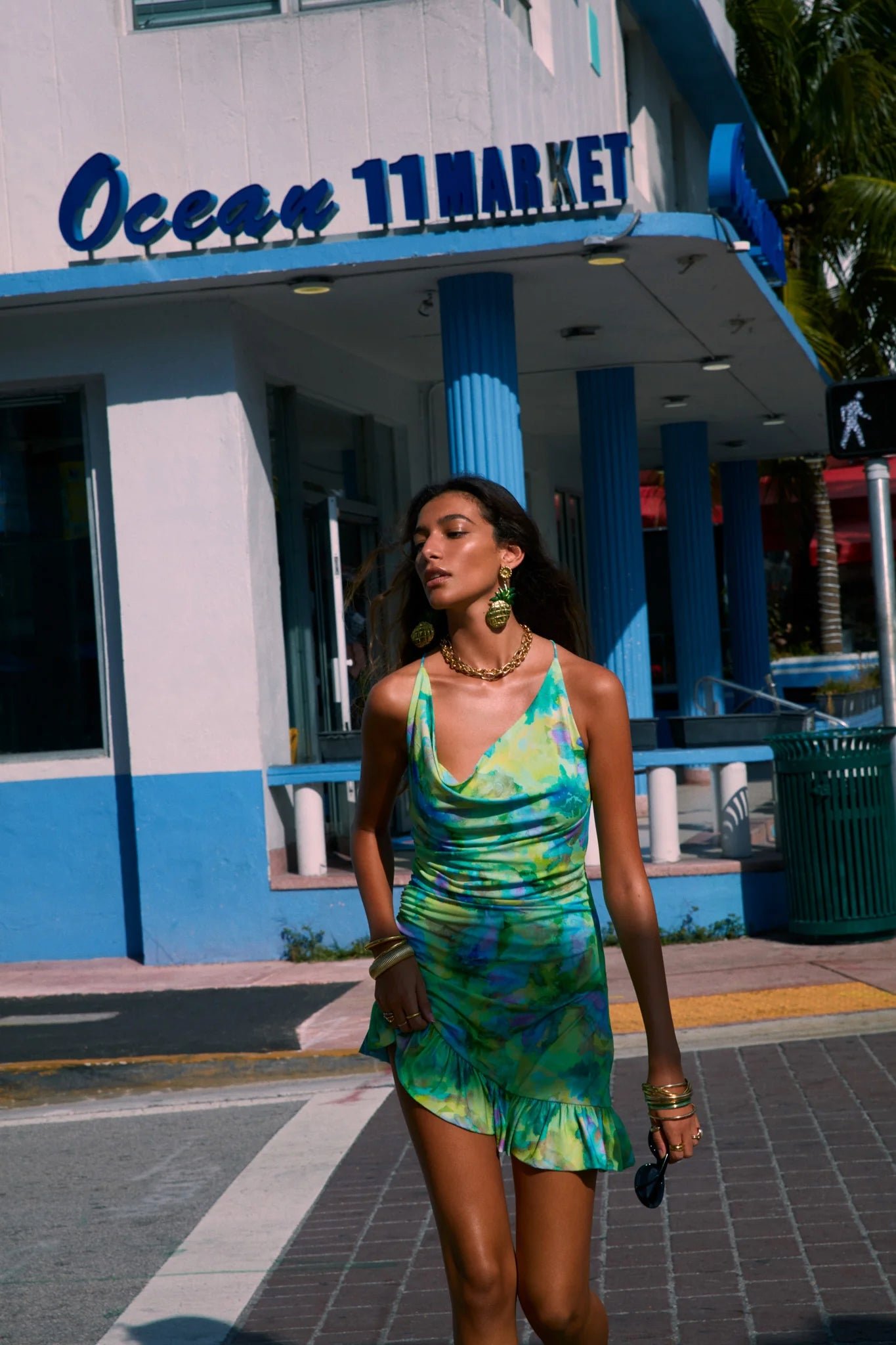 FOR LOVE & LEMONS ASTER MINI DRESS - MULTI photo 4