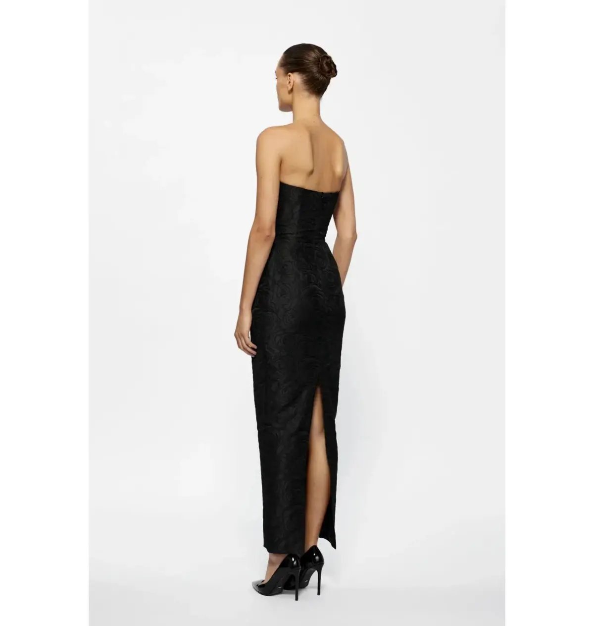 Effie Kats Kiera Midi Dress Black Size 10 photo 3