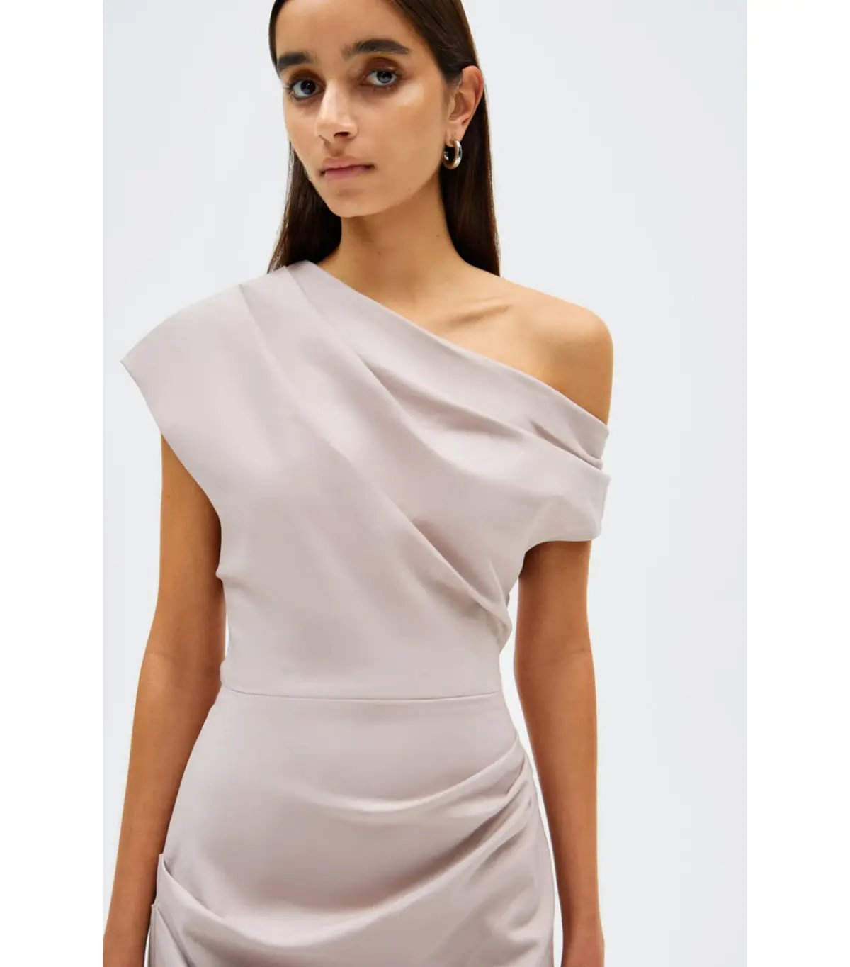 Misha Gia Midi Dress Faded Silver Size 6/XS photo 3