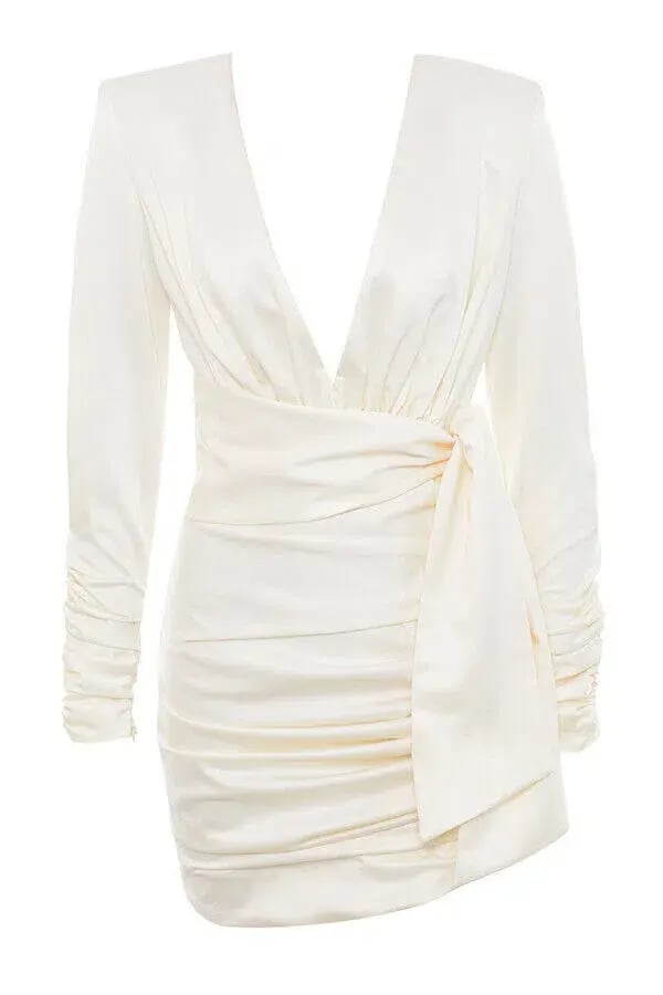 House of CB Ioana Mini Dress White Size 6 photo 3