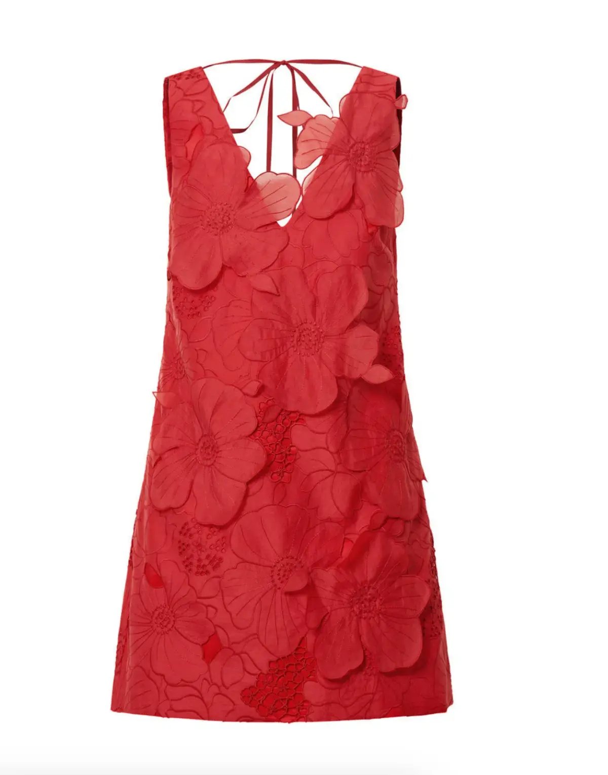 Oroton Lace Shift Mini Dress Poppy Size 4 photo 4