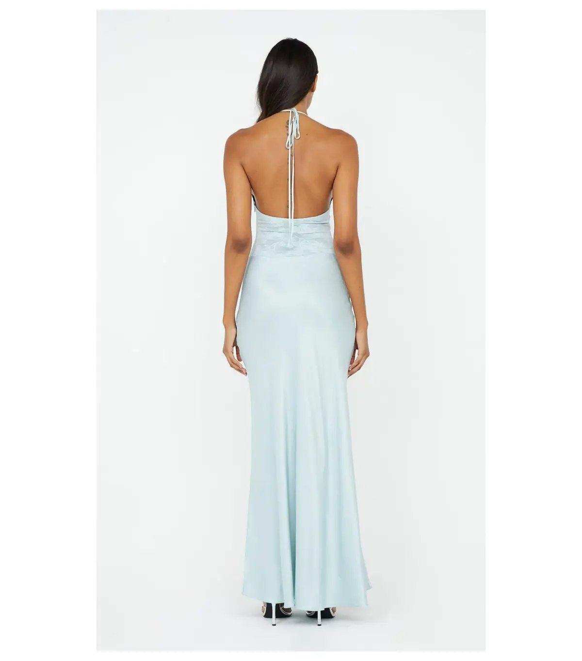 Bec & Bridge Akari Halter Dress Cloud Blue Size AU 6 photo 4