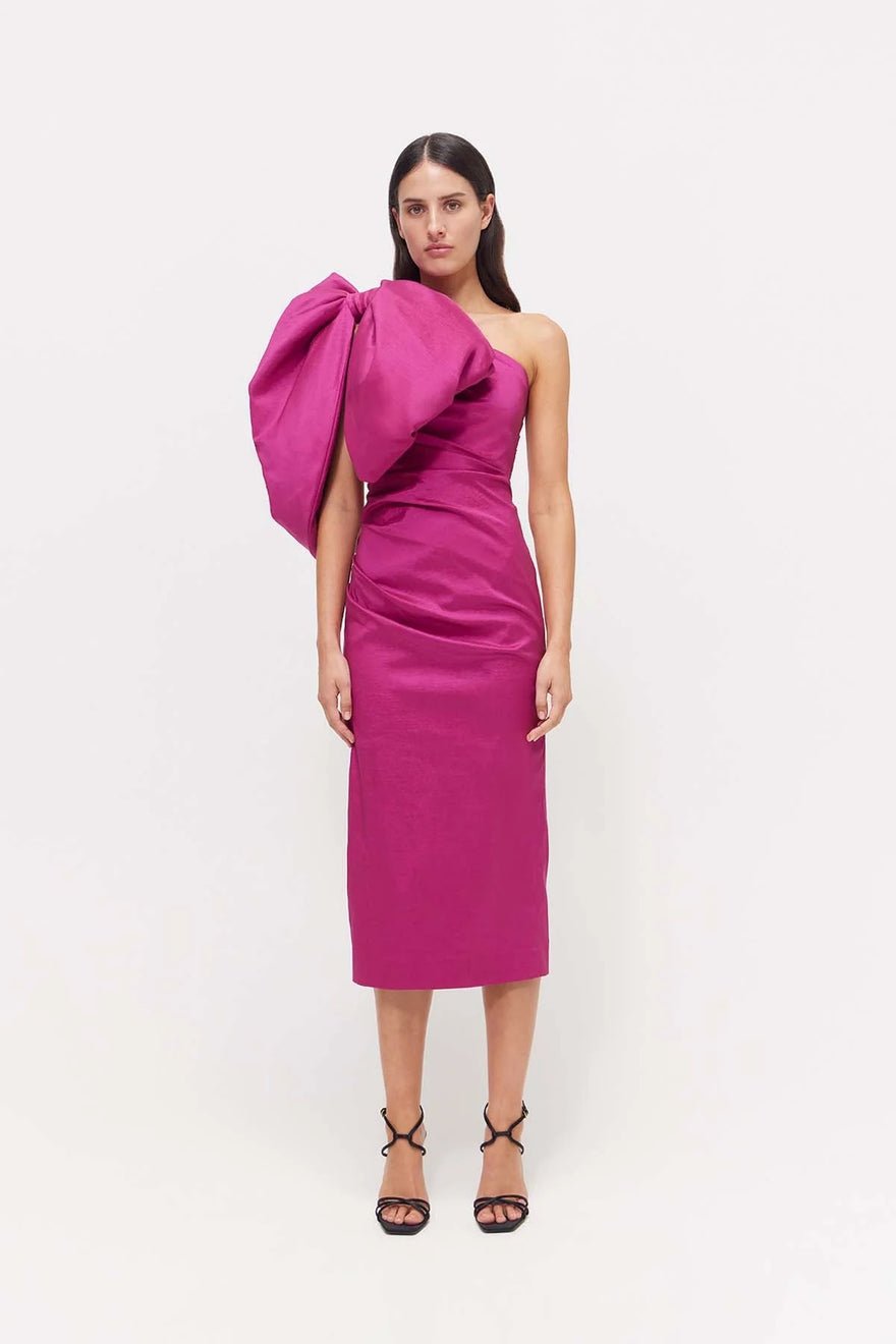 Rachel Gilbert Alessandra Dress - Magenta photo 3