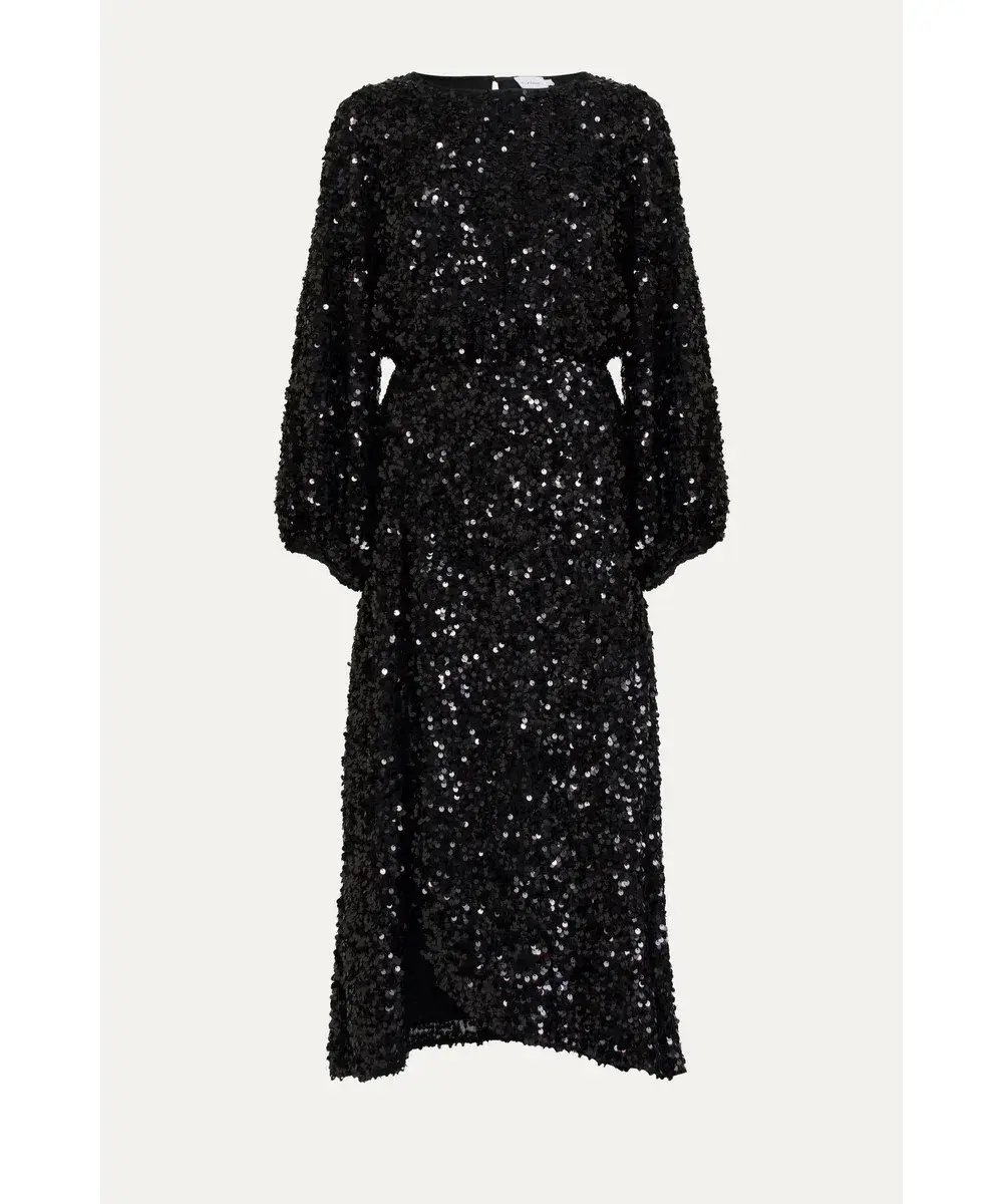 Flannel Alana Dress in Black Size 10 photo 3