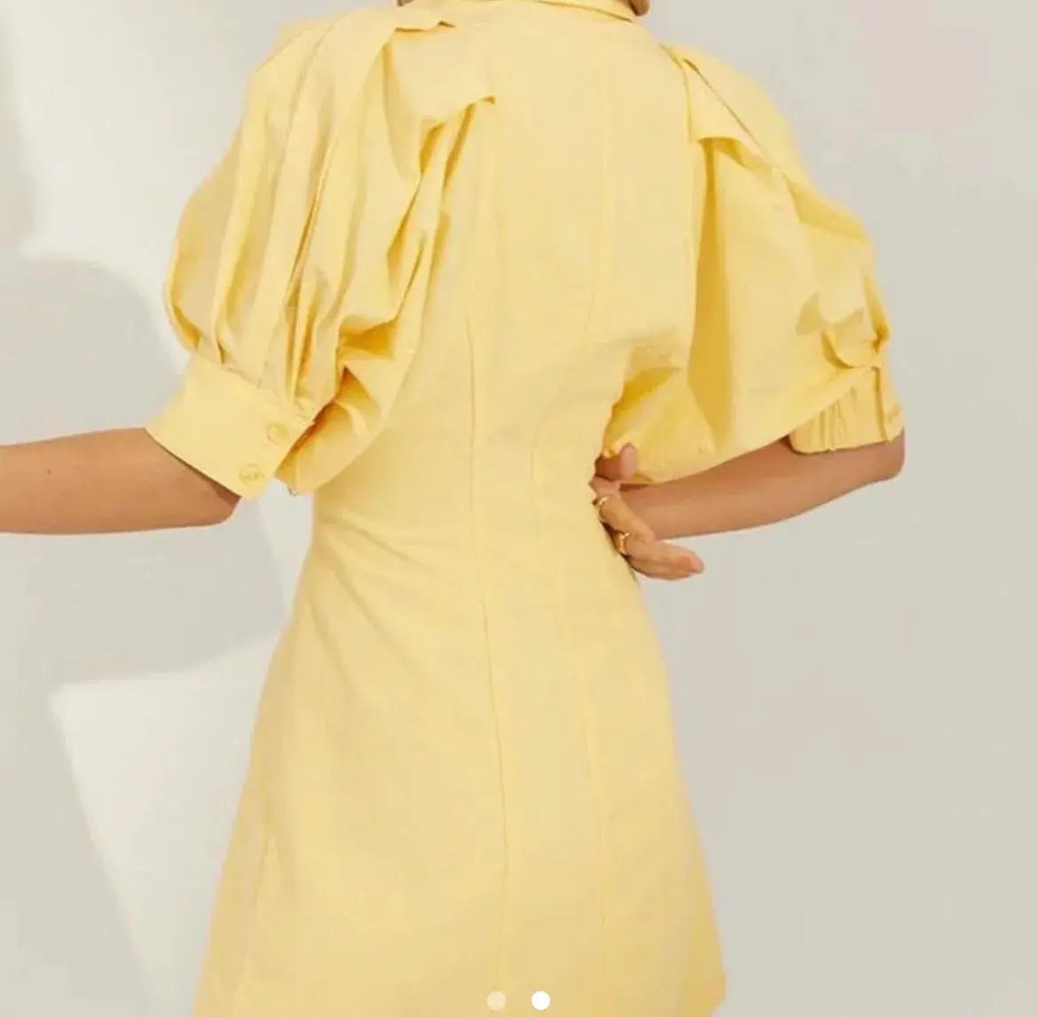 Sovere Mini Dress Yellow Size 6 photo 2