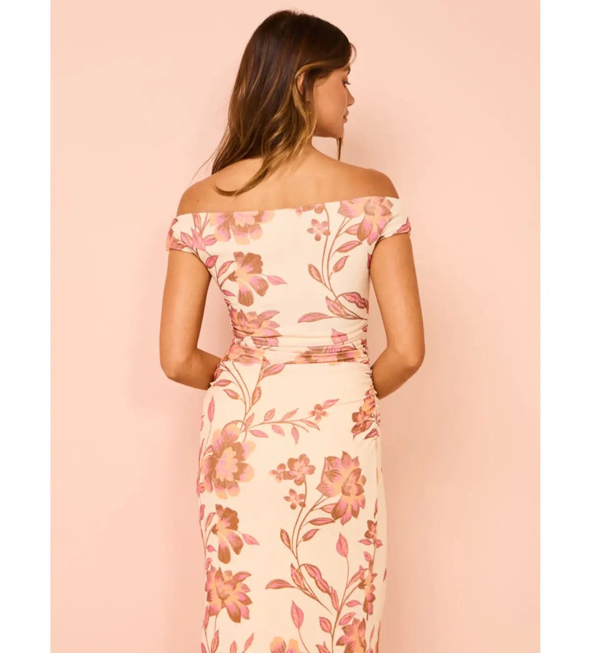 Ownley Ines Midi Dress Vanilla Floral Size XS/AU 6 photo 4