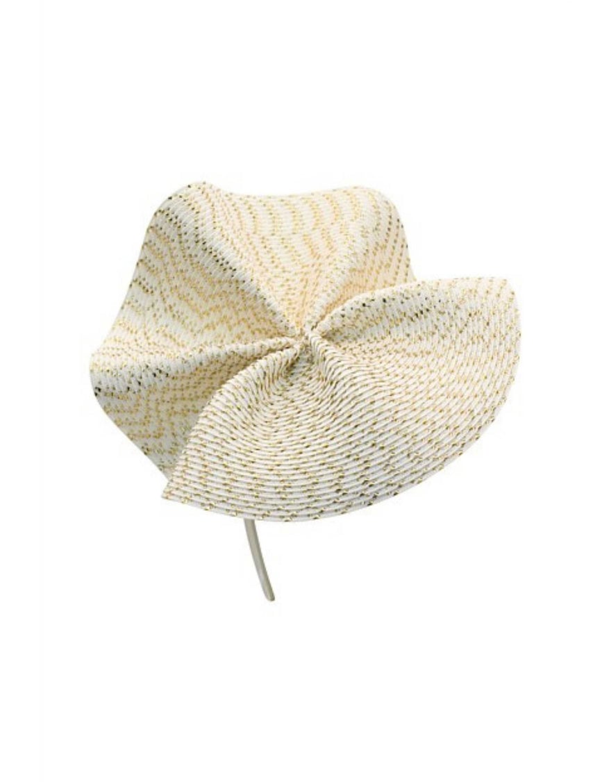 Morgan & Taylor Zaria Fascinator, Ivory/Gold photo 3