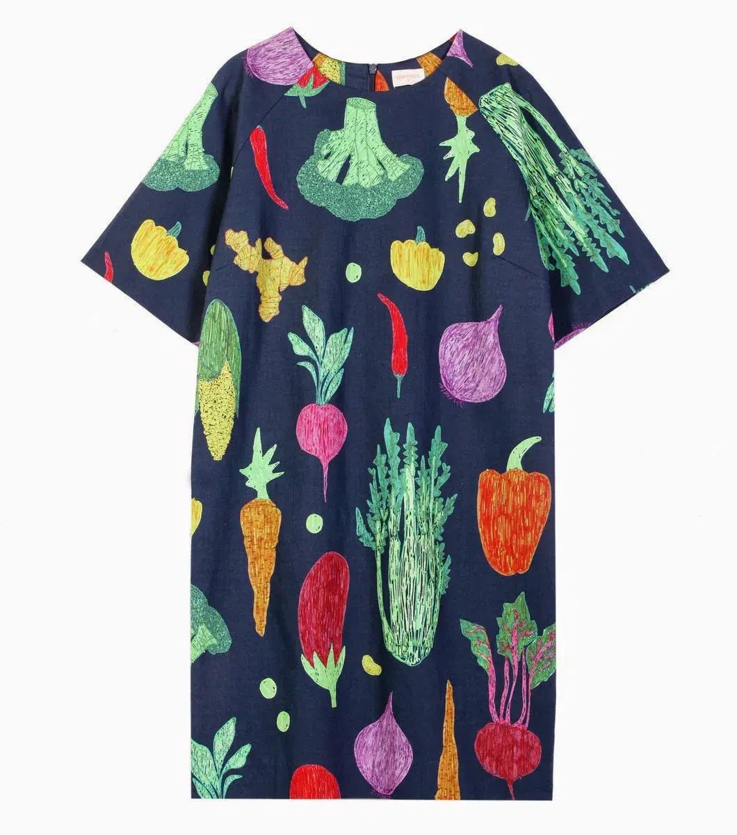 Gorman Vege Winter Harvest Mini Dress Print Size 8 photo 2
