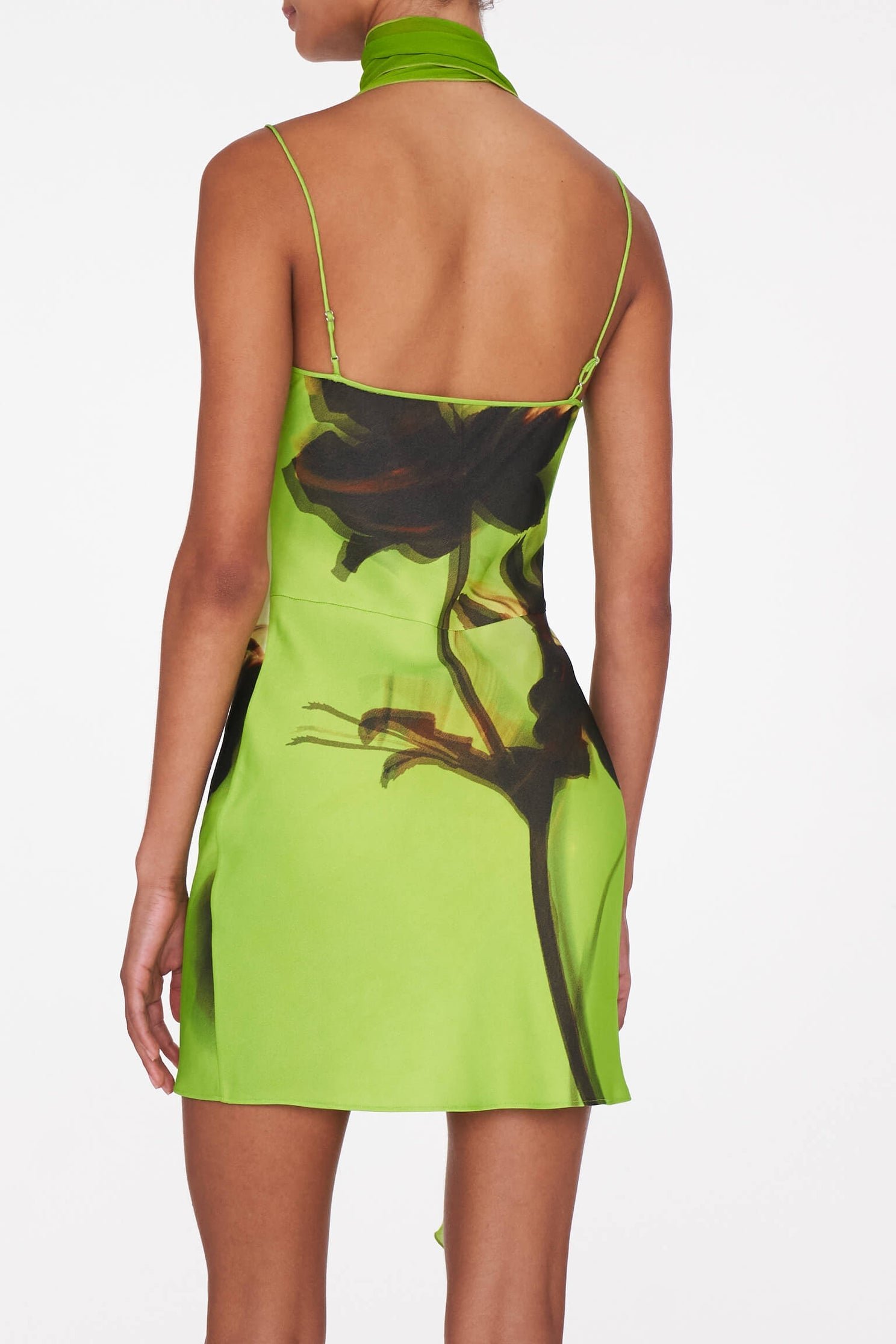 RAT & BOA ORISHA MINI DRESS - GREEN FLOWER photo 3