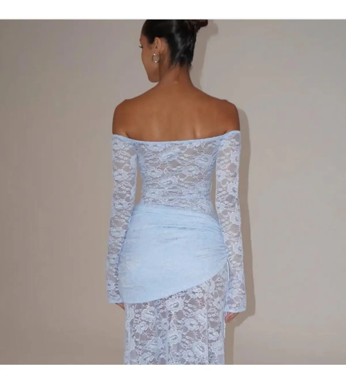 Deconduarte Christiana Maxi Dress Powder Blue Size AU 6 photo 6