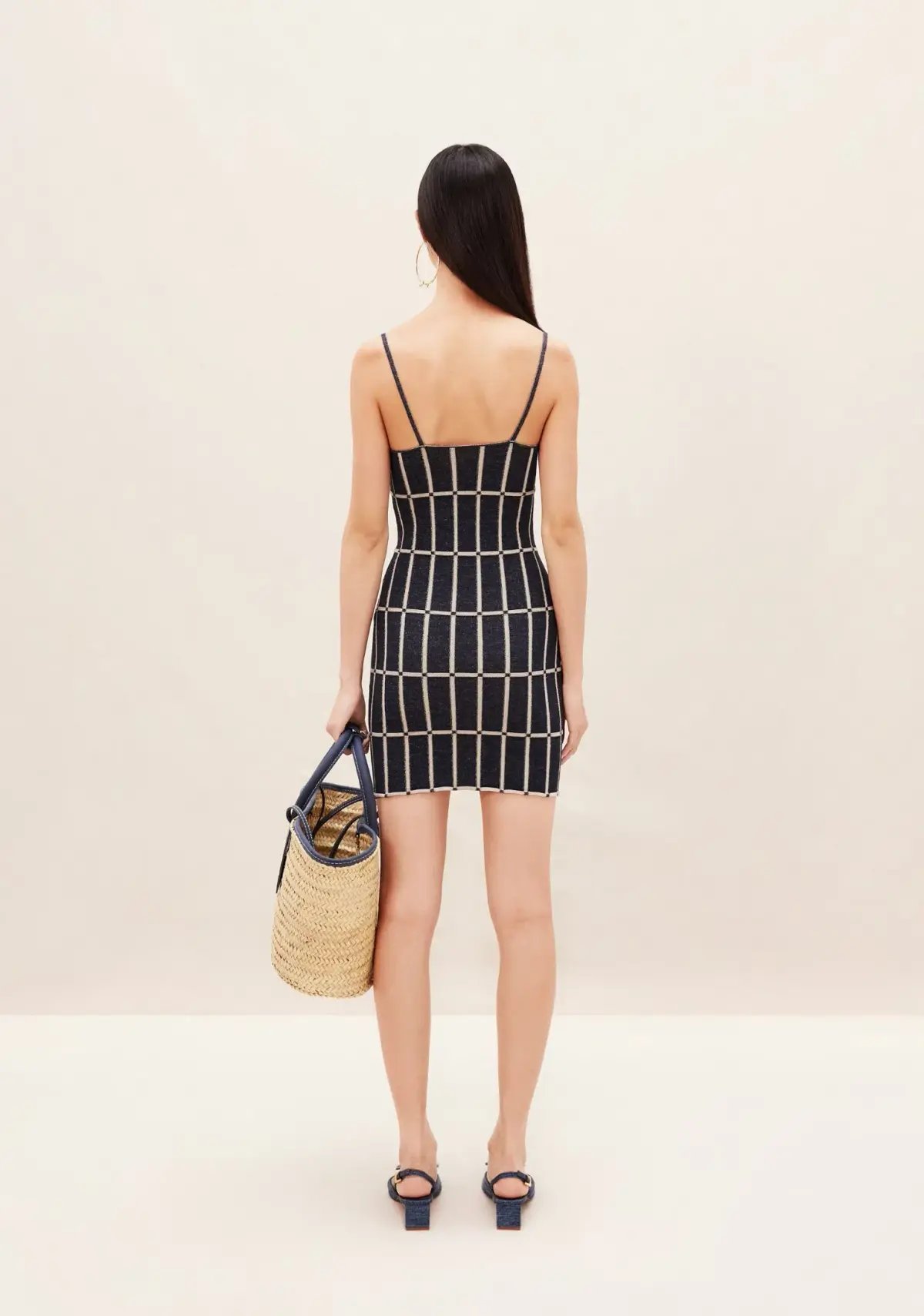 Jacquemus La Robe Maille Malha Dress Navy Size 8 photo 2