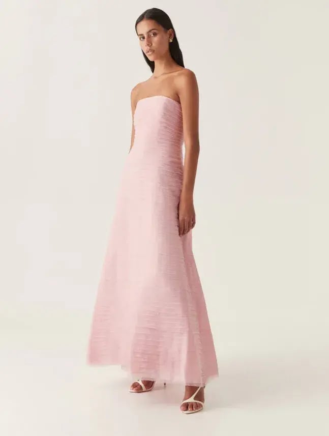 Aje Soundscape Maxi Dress Pink Size 6 photo 3