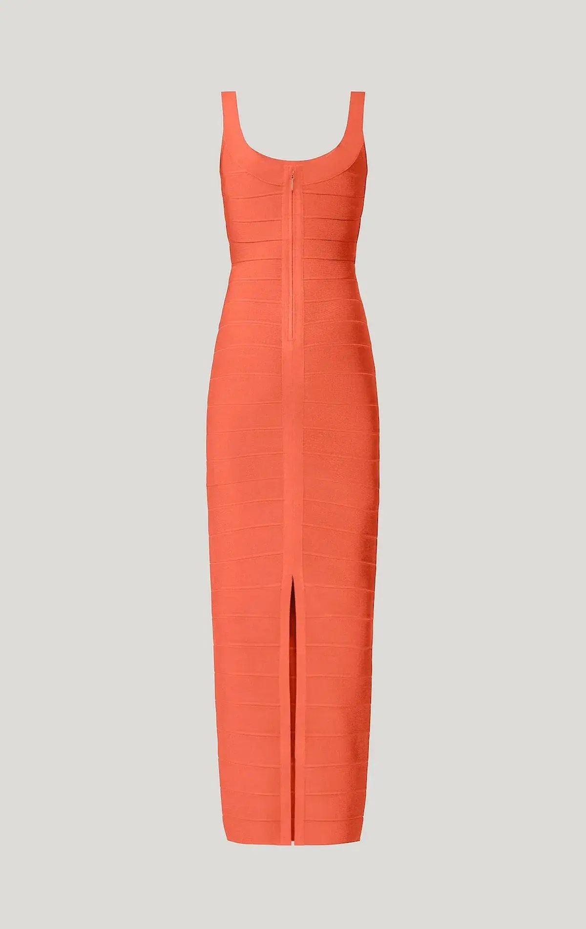 Herve Leger Round Neck Gown Coral Size XS / AU 6 photo 5