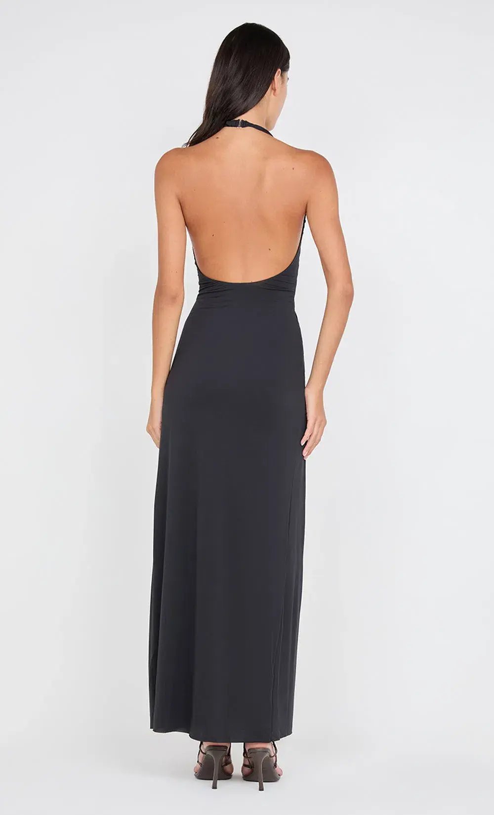 Bec & Bridge Tillie Drape Maxi Dress Black Size AU 8 photo 3
