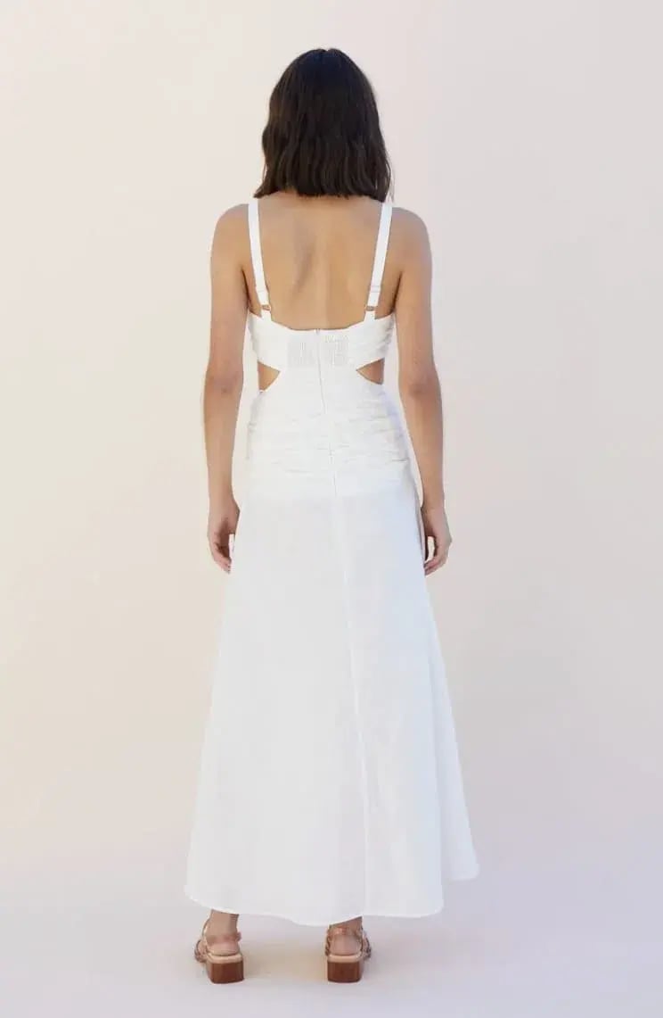 Suboo Aster Cutout Maxi Dress in White Size XS / AU 6 photo 3