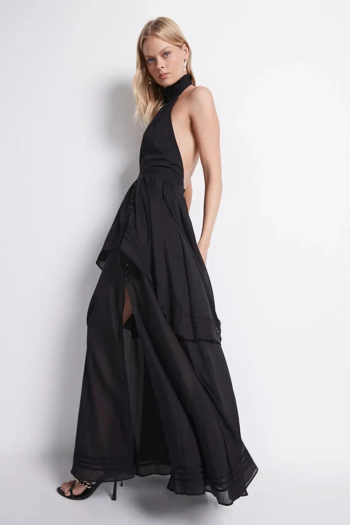 Aje Bungalow Sienna Dress Black Size 4 photo 2