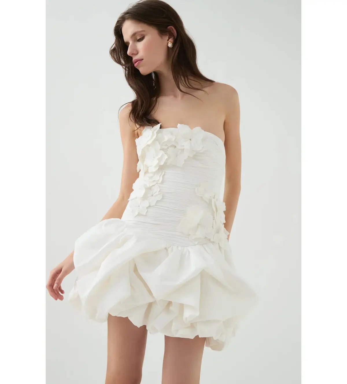 Aje Splendour Mini Dress In Ivory Size 8 photo 3