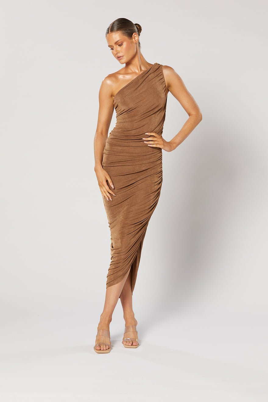 Winona Valor Midi Dress - Bronze photo 3