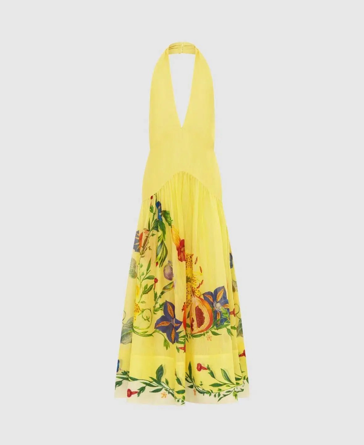 Alemais Dahlia Halter Gown Yellow Size AU 8 photo 4