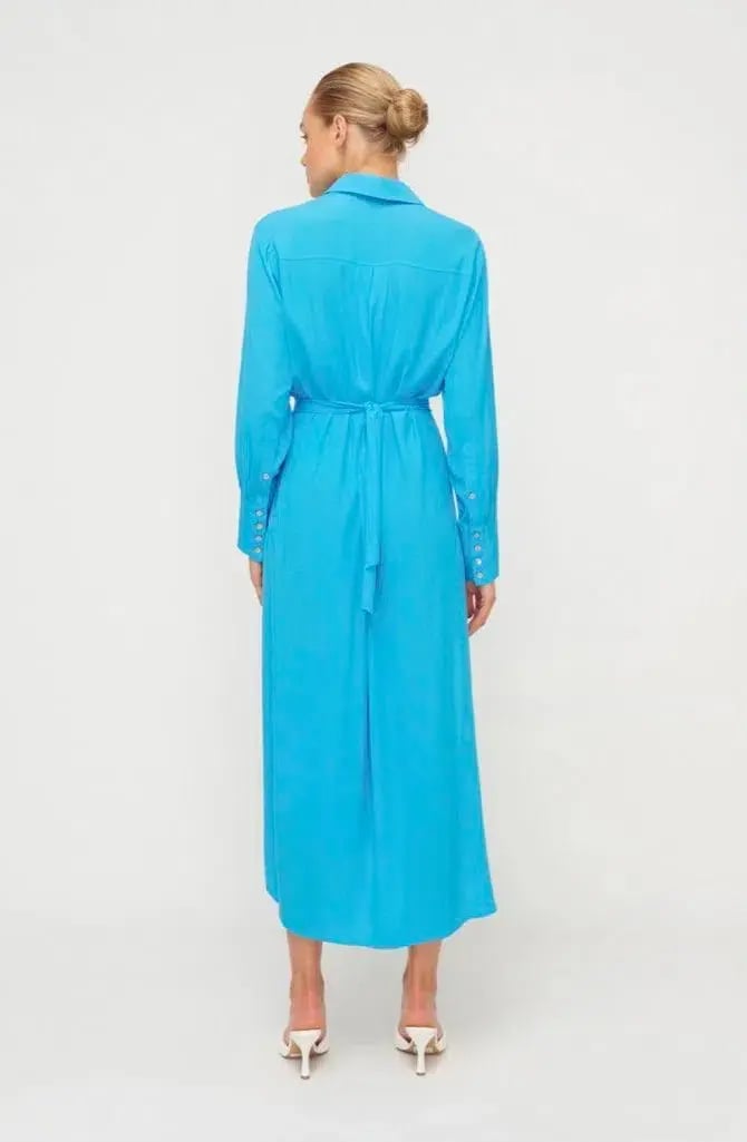 Sheike Paradiso Midi Dress Blue Size 16 photo 3