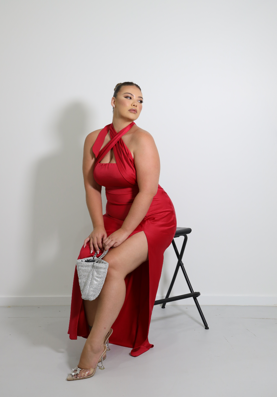JOSEY MAXI DRESS RED photo 3