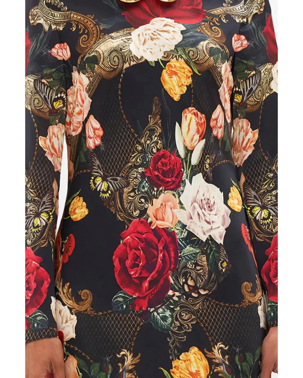 Camilla Long Sleeve Bias Dress The Magic In The Manuscripts Size AU 12 photo 4