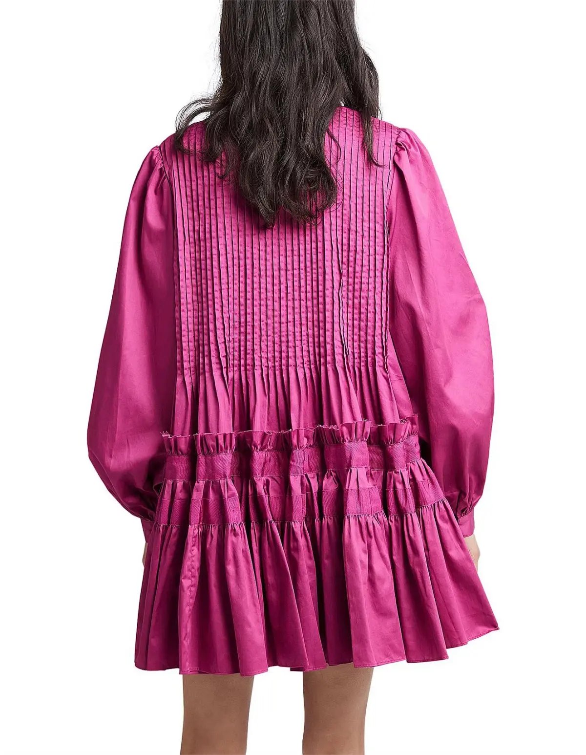 Aje Run Free Smock Mini Dress in Magenta Size AU 8 photo 4