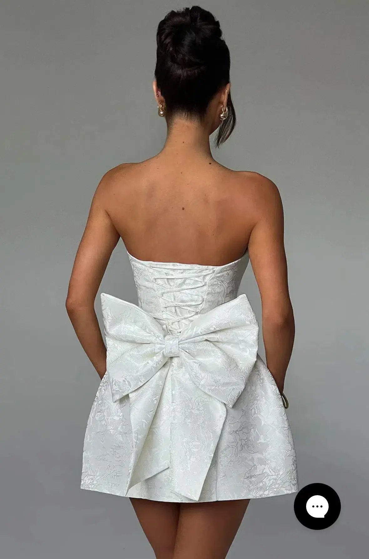 ELENORA MINI DRESS - IVORY photo 2
