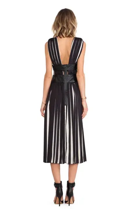 Shakuhachi Pleats Please Maxi Dress Black Size 10 photo 2