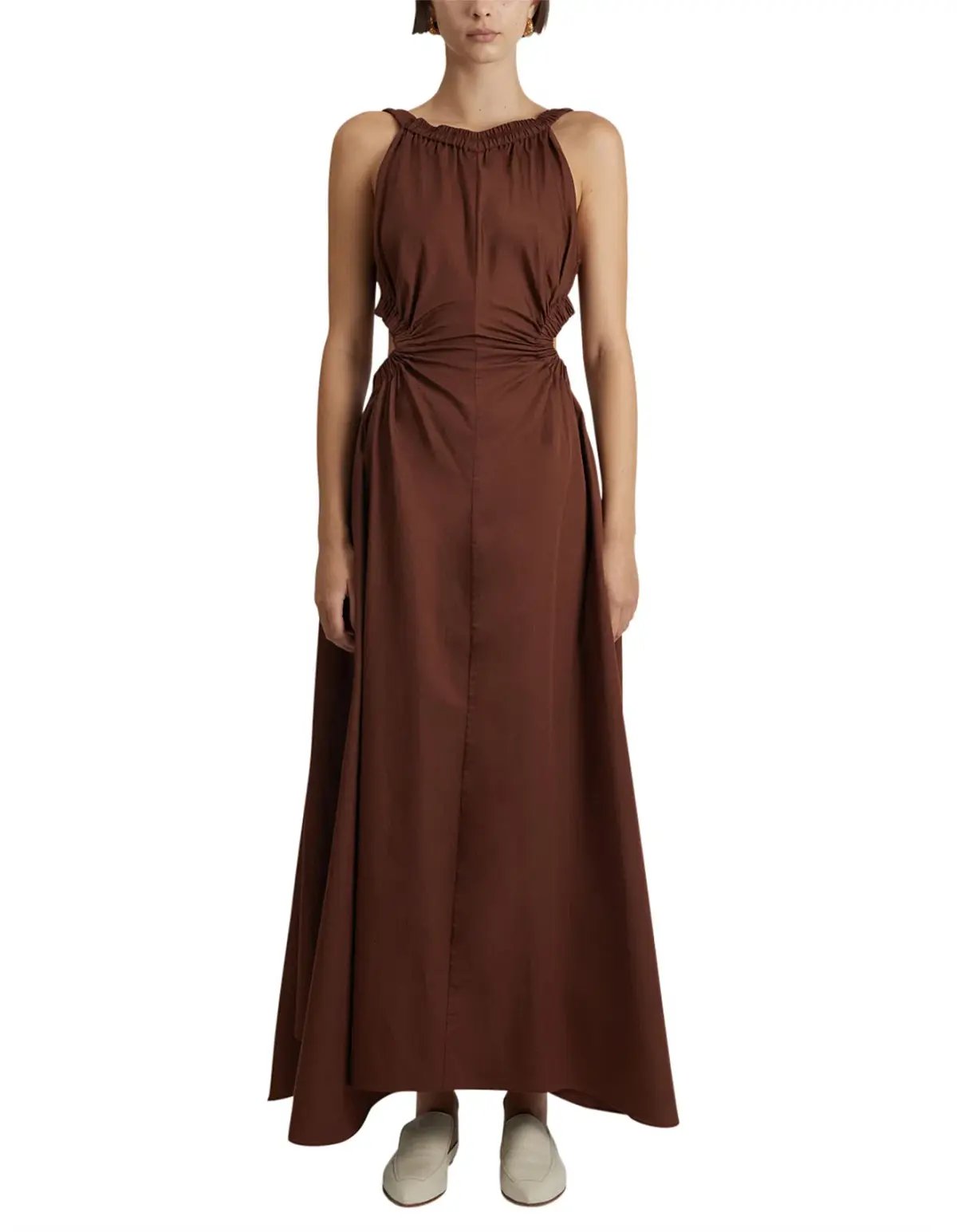 Camilla and Marc Coppola Maxi Dress in Cinnamon Chocolate Brown Size 8 photo 2