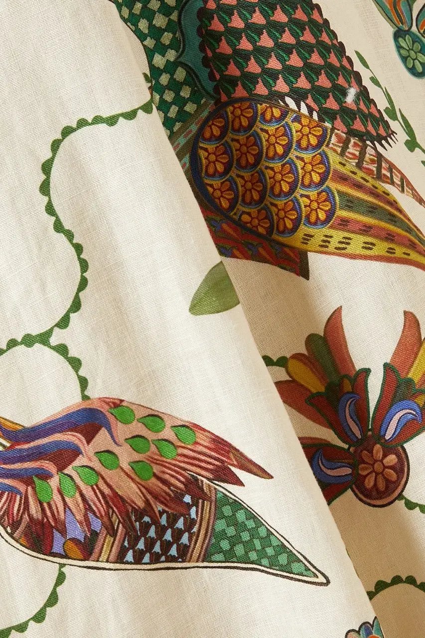 Alemais Birdie Midi Dress Print Size AU 10 photo 12