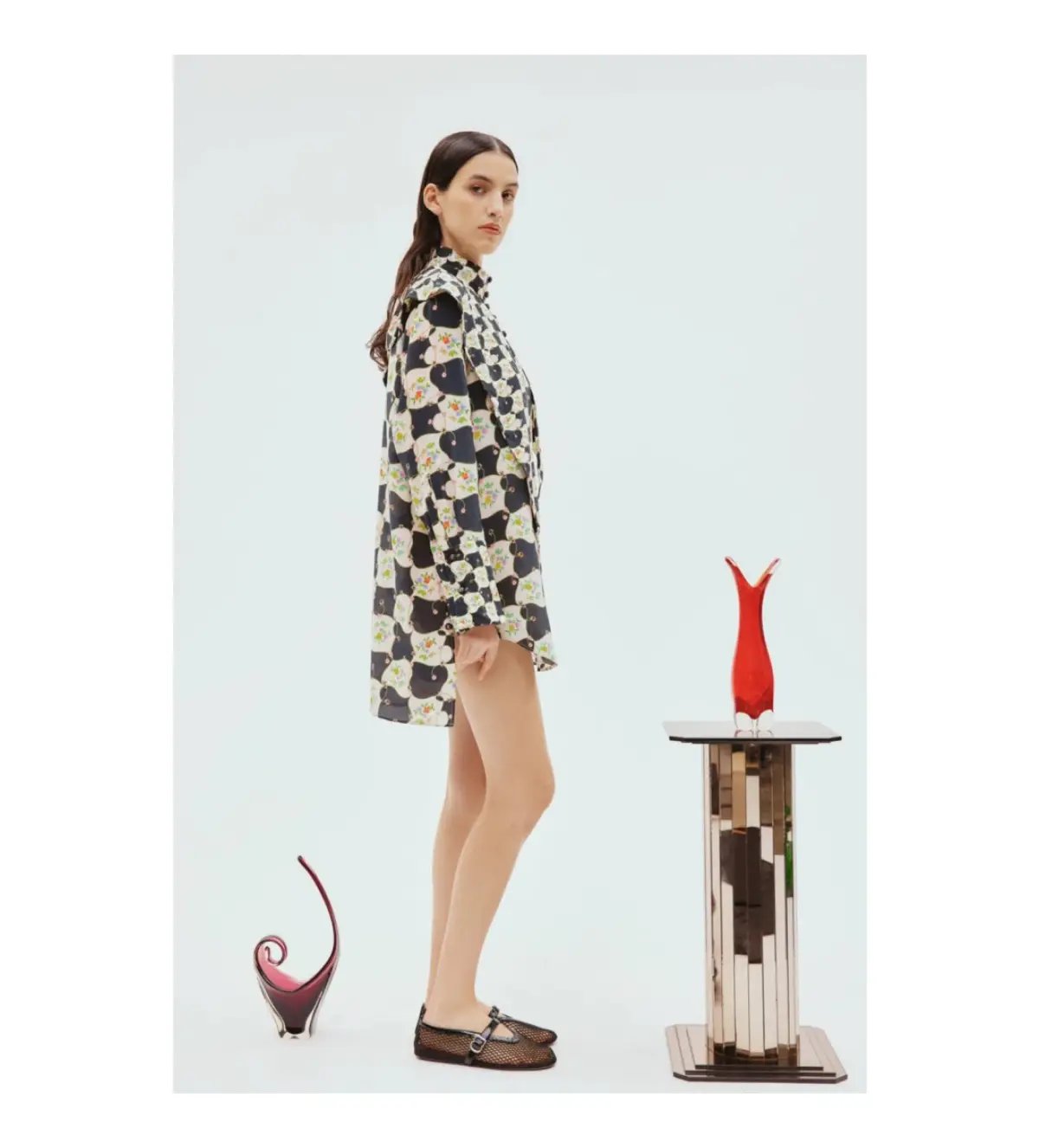 Alemais Venus Mini Dress Multi Floral Size 12 photo 2