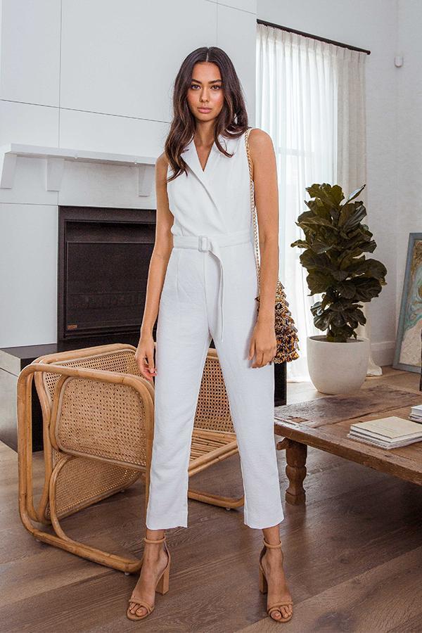 Kookai Valentine Jumpsuit White Size 6 photo 3