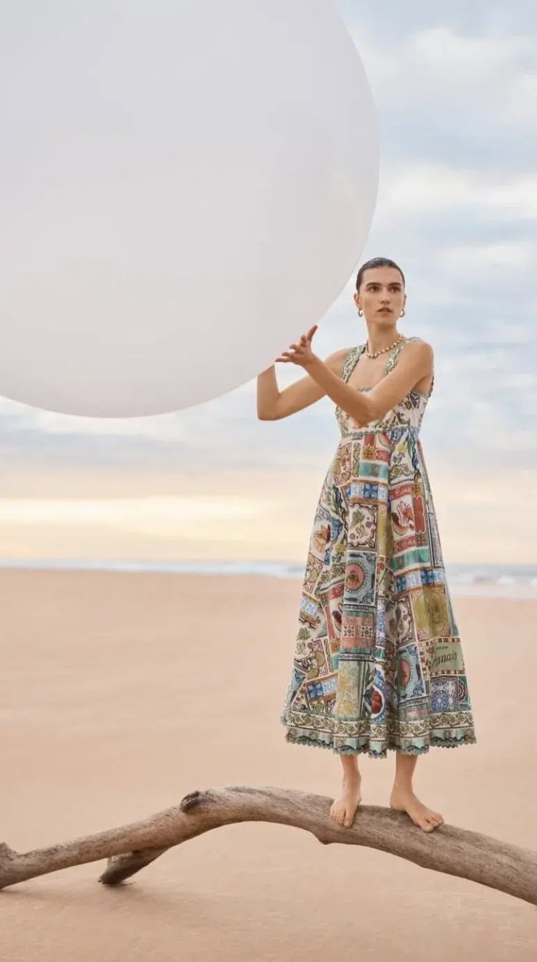 Alemais Tommasina Print Sundress Size AU 10 photo 2