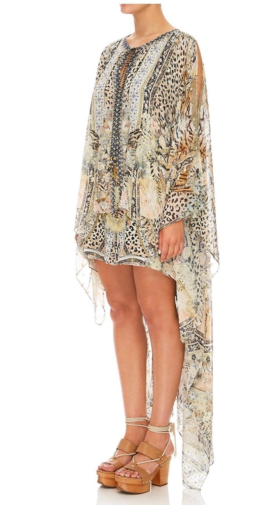 Camilla Moto Maiko Long Sheer Overlay Dress Print One Size photo 8