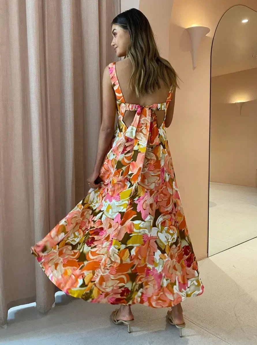Acler Tate Dress in Pink Bouquet Size 6 photo 2