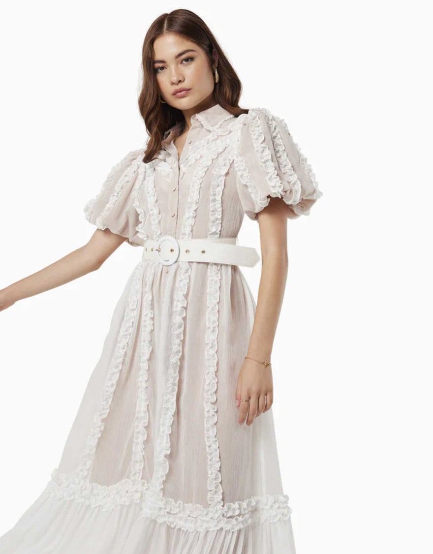 Elliatt Luxury Dress, Ivory photo 2