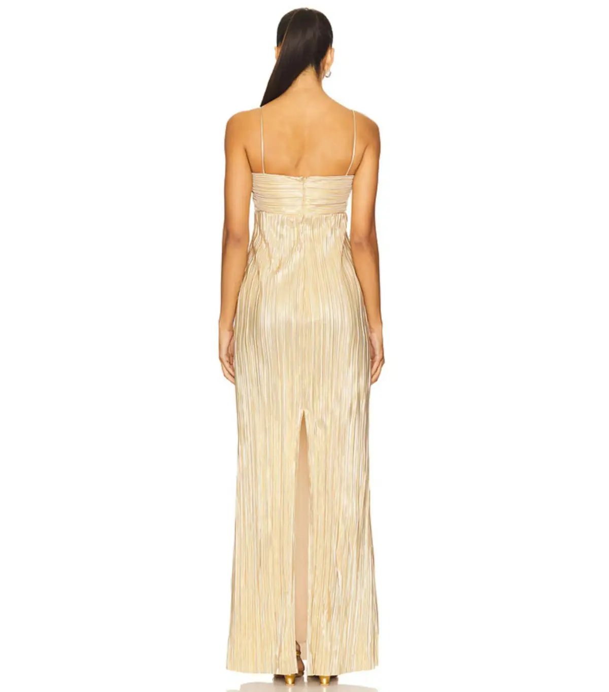 Lovers + Friends May Maxi Gown Gold Size AU 6 photo 3