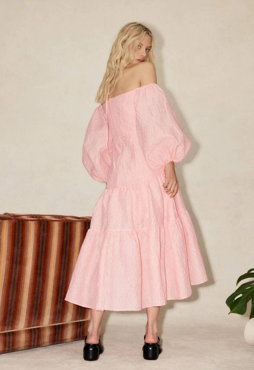 Alemais Aria Tie Neck Midi Dress photo 2