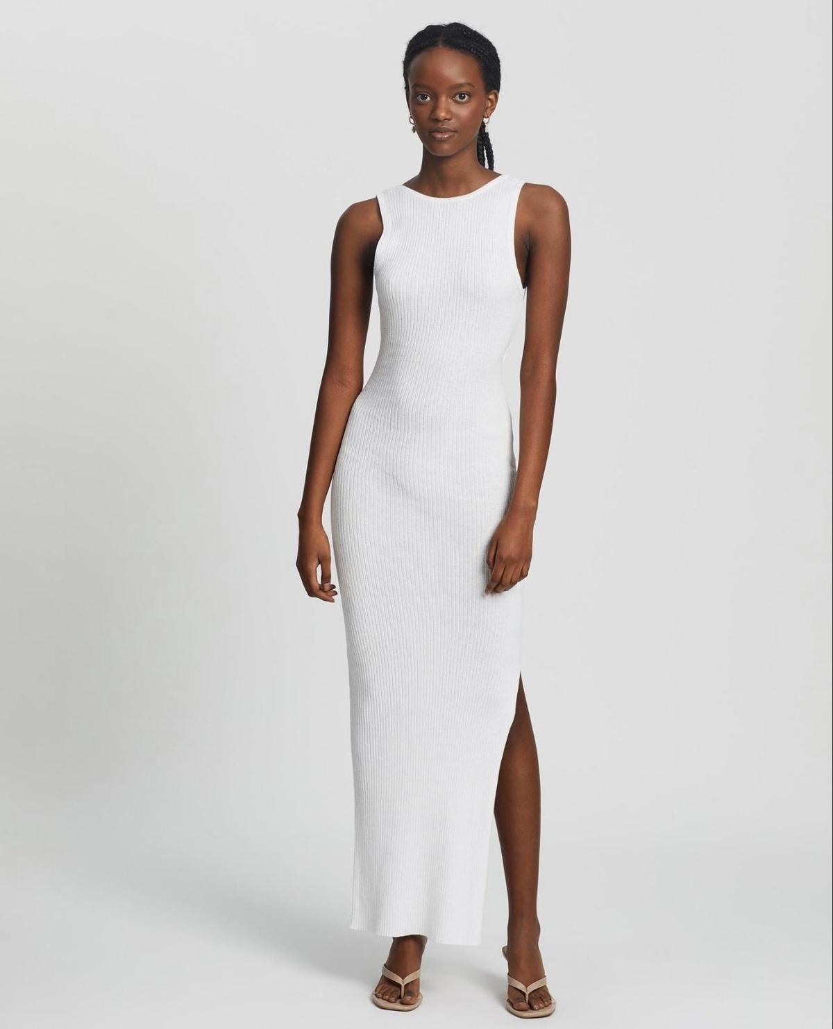 Bec & Bridge Midi Dress White Size 14 photo 3