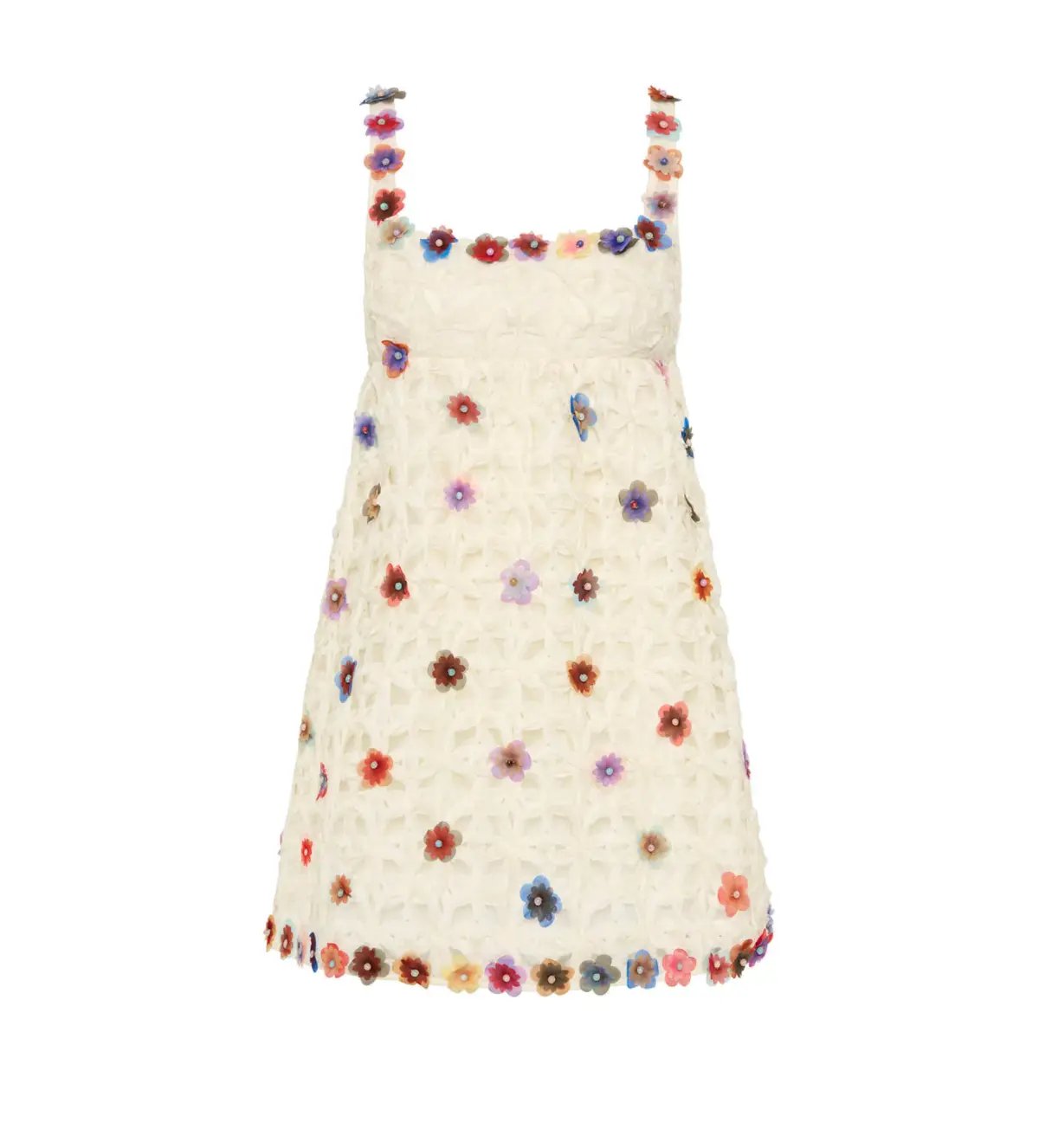 Antipodean Echo Crochet Flower Mini Dress Size AU 6 photo 4