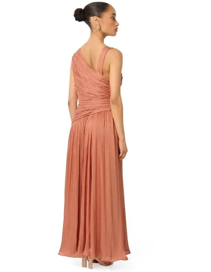 Forever New Nya Petite Asymmetrical Maxi Dress Size 16 photo 2