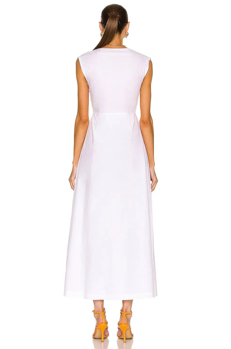 Sir The Label Anja Tie Midi Dress Chalk White Size 1 / 8 AU photo 3