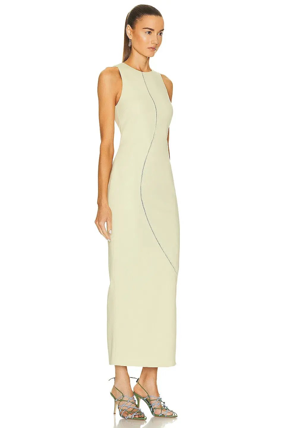 Sir The Label Esther Midi Dress Pistachio Green Size 2 / 10 AU photo 2
